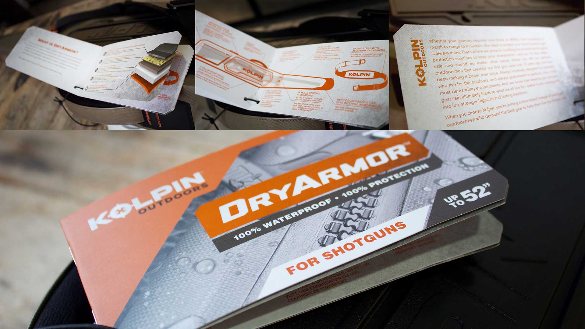 Kolpin Outdoors Brand dry armor label design